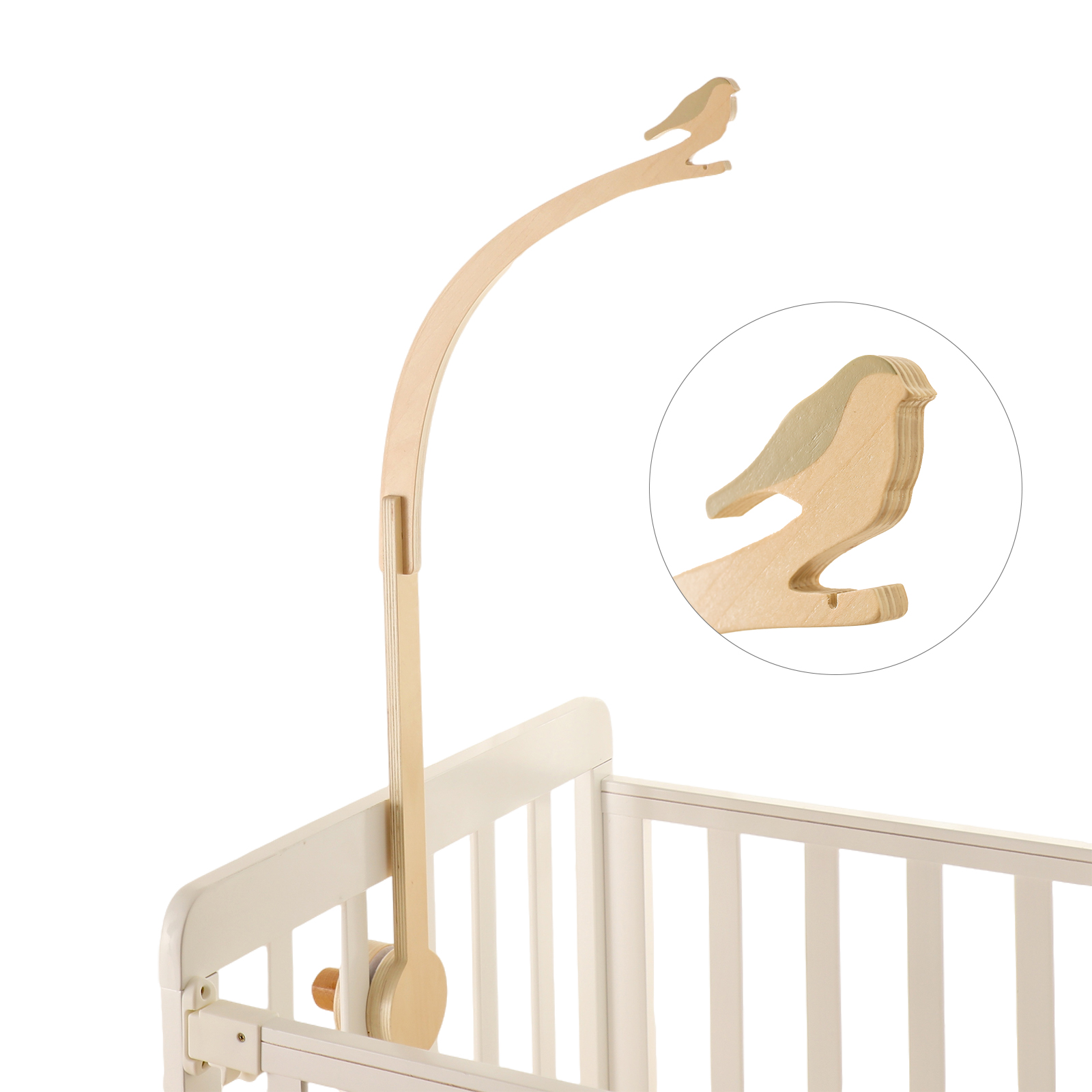 Baby Rattle Toy Set - Baby Holz kleine Birdie Bett Glocke