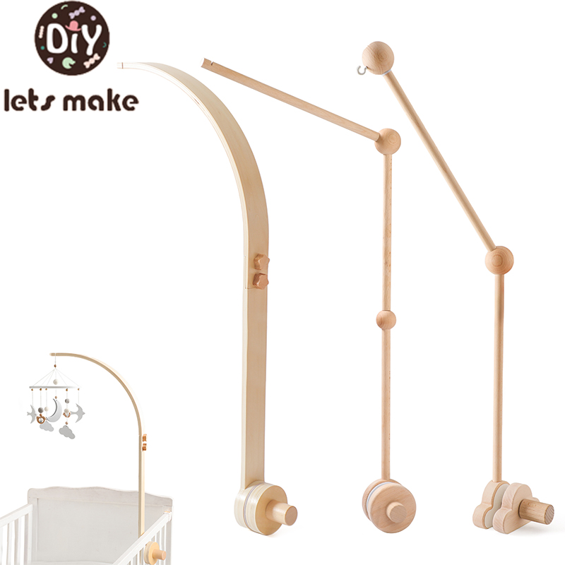 Baby Rattle Toy Set - Baby Holz Bett Glocke Halterung Mobile