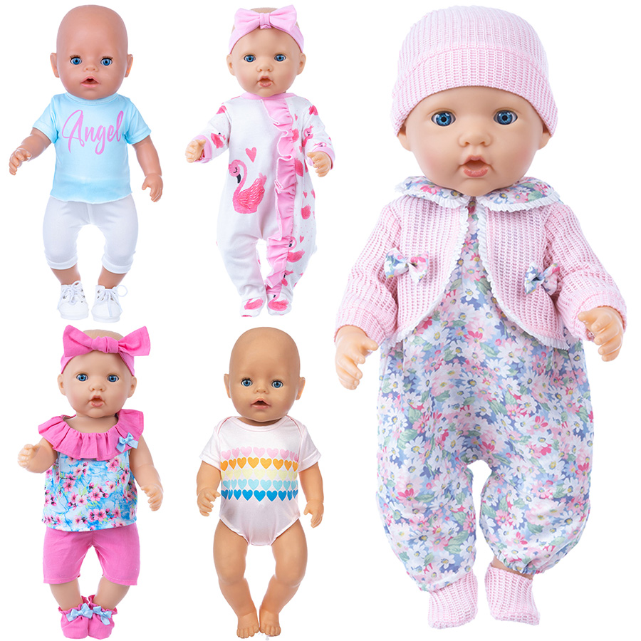 Baby Product - Puppenkleidung für 18-Zoll-Reborn-Puppen, süßer Pyjama-Anzug für