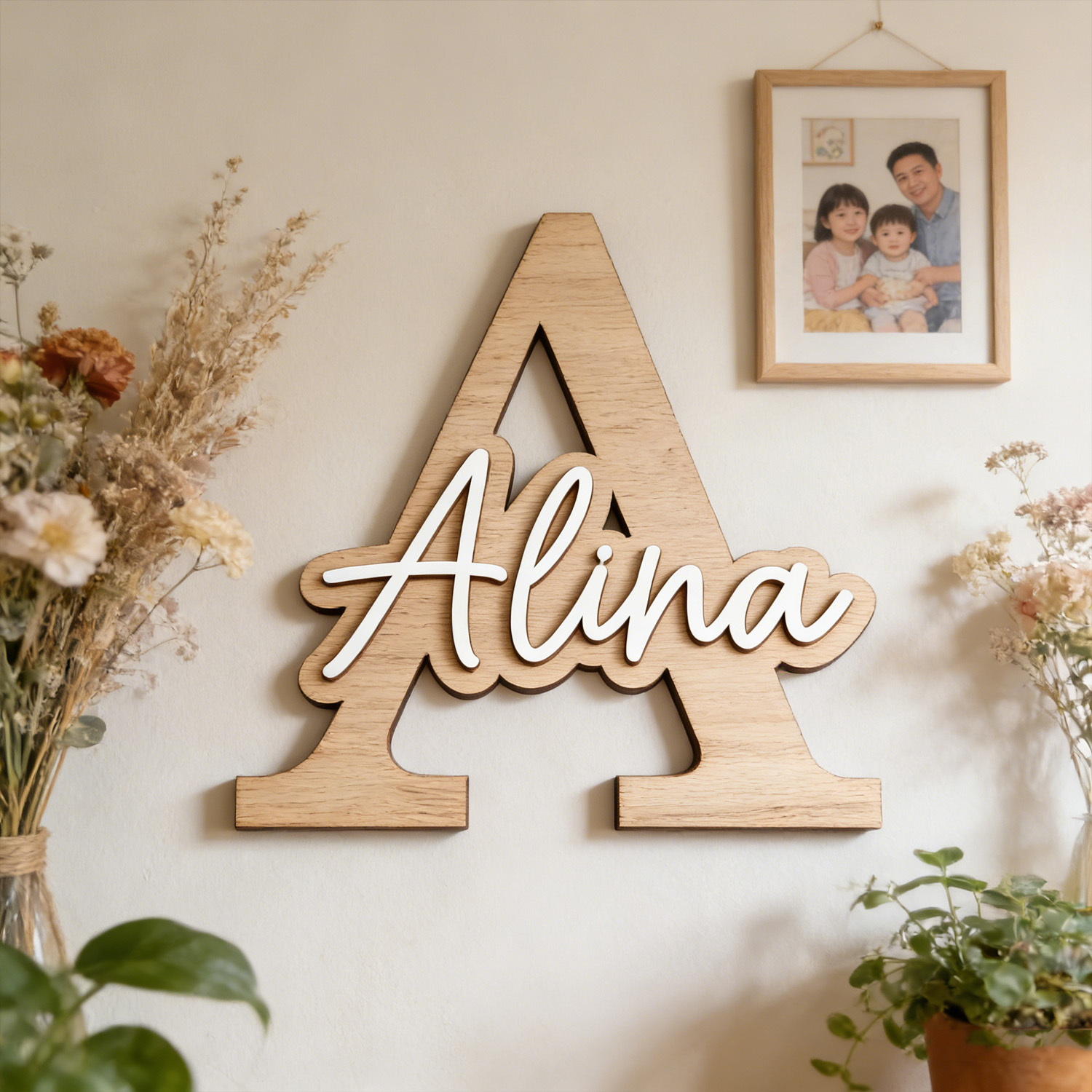 1 Stück Anpassbares Holz-Buchs – Baby Products Decoration Bewertung und Preis