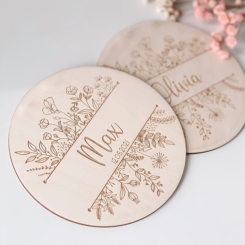 Personalisierte Blumen-Gravur  – Baby Products Decoration Bewertung und Preis