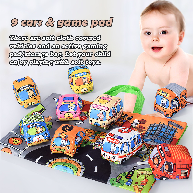 Weiches Auto-Spielzeugset für  – Baby Rattle Toy Set Bewertung und Preis