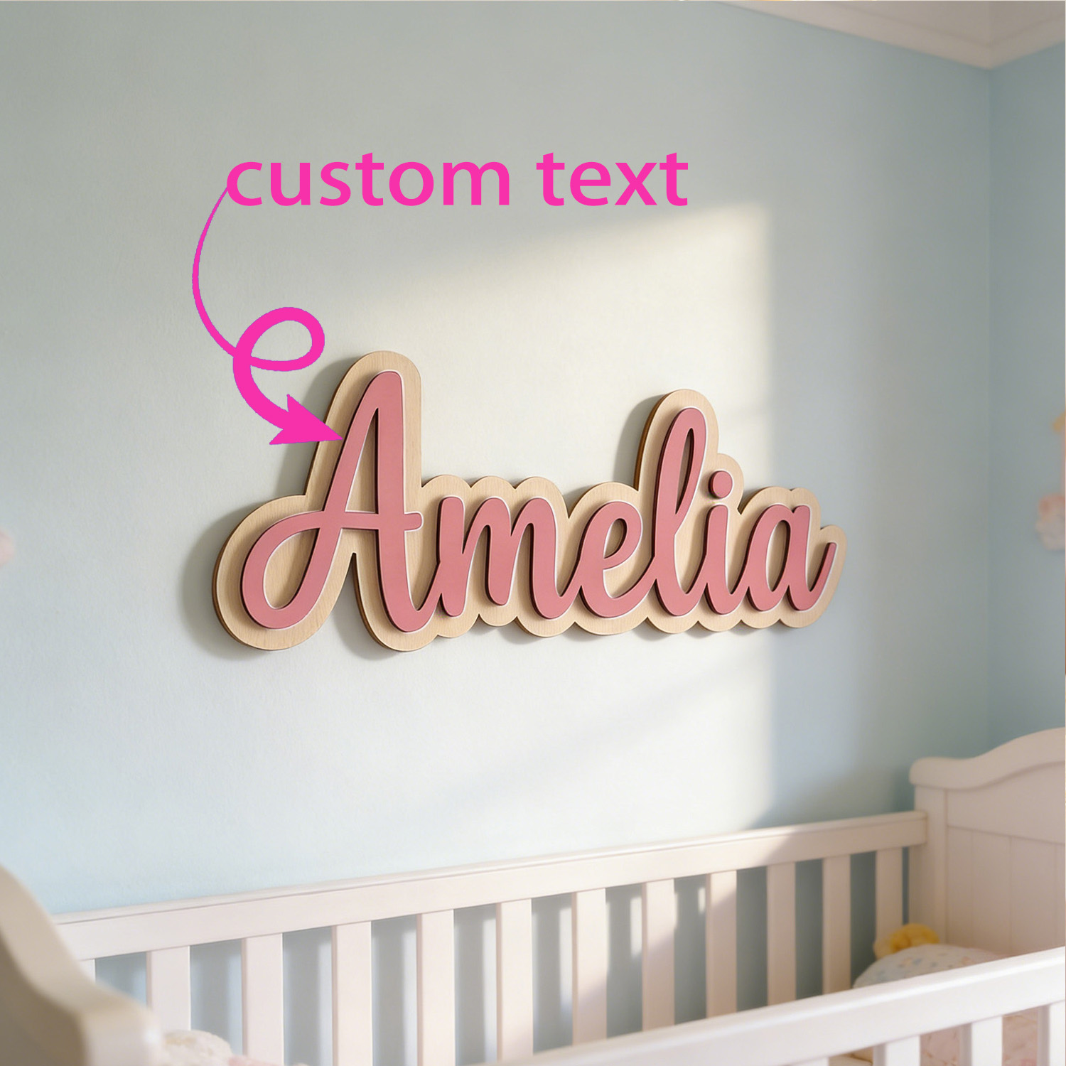1 Stück personalisierte doppel – Baby Products Decoration Bewertung und Preis