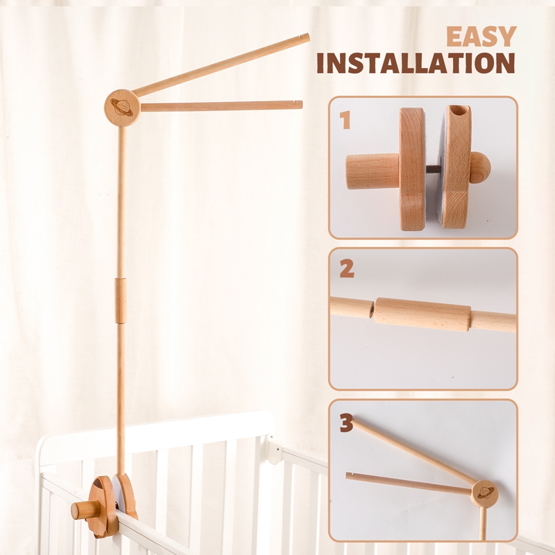 Baby Holz Bett Glocke Halterun – Baby Rattle Toy Set Bewertung und Preis