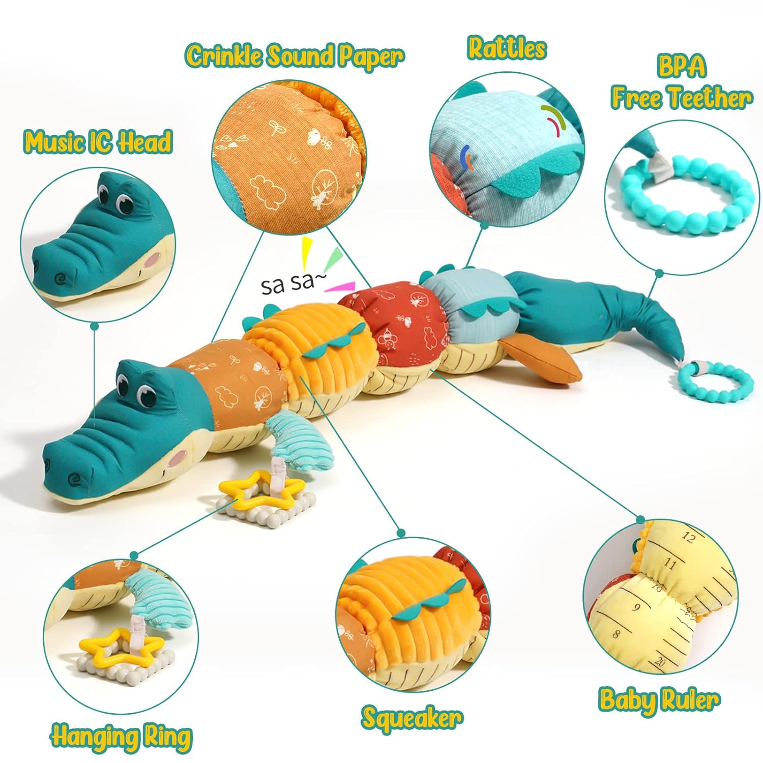Tummy Time Toys 0-24 Monate Ba – Baby Rattle Toy Set Bewertung und Preis